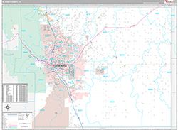 El Paso County Wall Map Premium Style 2026